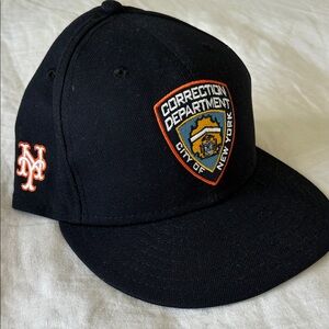 NY Mets Black Correction Department Cap